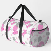 Sac De Sport Motif Des Eléphants Roses, Eléphants Mignons, Étoi (Coin droit)