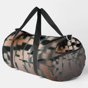 Sac De Sport Motif d'extrusion futuriste du néon géométrique