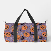 Sac De Sport Motif d'Halloween violet Jack-O-lanterne (Recto)