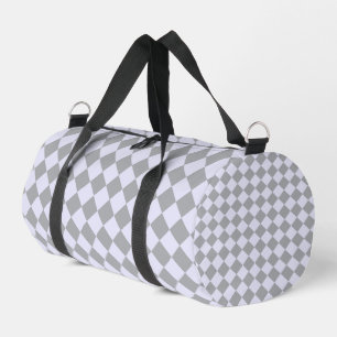 Sac De Sport Motif diamant en gris et lavande