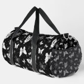 Sac De Sport Motif d'illustration noir blanc papillon (Coin droit)