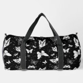 Sac De Sport Motif d'illustration noir blanc papillon (Verso)