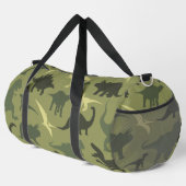 Sac De Sport Motif Dinosaure, Silhouette Dinosaure, Dino Vert (Coin droit)
