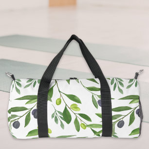Sac De Sport Motif d'olive de campagne française à l'aquarelle