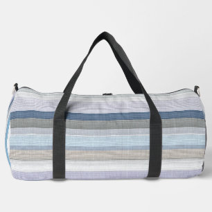 Sac De Sport Motif élégant de rayures verticales bleu gris