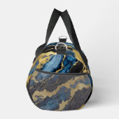 Sac De Sport Motif en marbre bleu avec or (Droite)