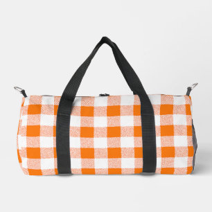 Sac De Sport motif En vichy chèque (orange)