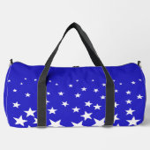 Sac De Sport Motif étoile blanche sur arrière - plan bleu petit (Recto)