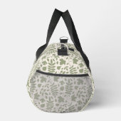 Sac De Sport Motif Feuille déchiré vert sur crème (Droite)