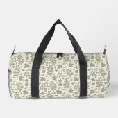Sac De Sport Motif Feuille déchiré vert sur crème (Verso)