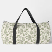Sac De Sport Motif Feuille déchiré vert sur crème (Recto)