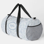 Sac De Sport Motif floral bleu pastel (Coin droit)