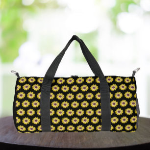 Sac De Sport Motif floral de Marguerite Africaine Jaune sur fon
