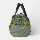 Sac De Sport Motif floral vert, turquoise et orange monogrammé (Droite)