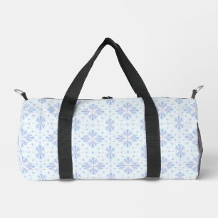Sac De Sport Motif géométrique floral bleu pastel répétitif