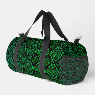 Sac De Sport Motif géométrique vert / Impression indienne