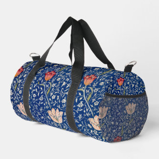 Sac De Sport Motif Indigo Floral Tulipe Vintage William Morris