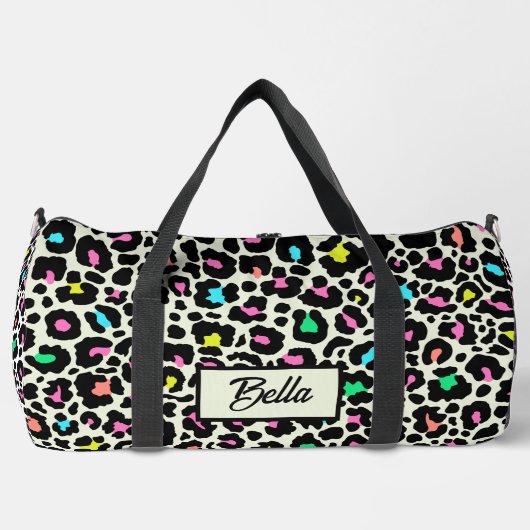 Sac De Sport Motif léopard coloré (Recto)