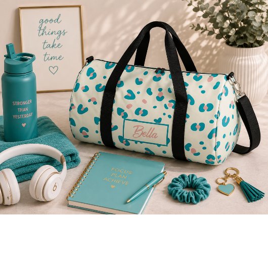 Sac De Sport Motif Léopard Coloré