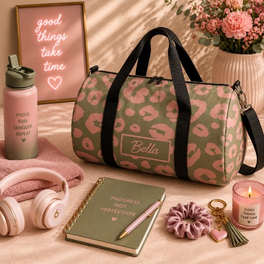 Sac De Sport Motif Léopard Coloré