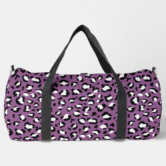Sac De Sport Motif léopard, Spots léopards, Leopard pourpre (Recto)