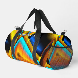Sac De Sport Motif métallisé bleu-or 33