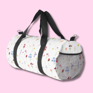 Sac De Sport Motif minimaliste de fleurs sauvages aquarelle Cot