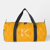 Sac De Sport Motif Monogramme orange avec nom (Verso)