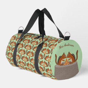 Sac De Sport Motif personnalisé Mariage de automne Chipmunks mi