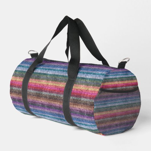 Sac De Sport Motif Rainbow Denim (Coin droit)