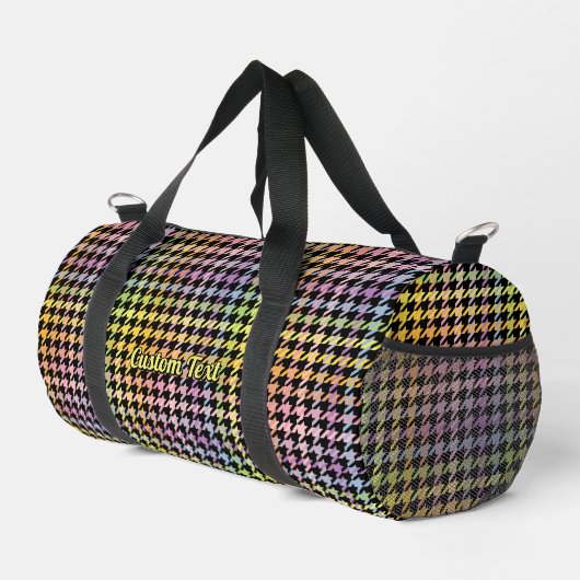Sac De Sport Motif Rainbow Houndstooth (Coin droit)