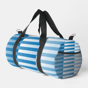 Sac De Sport Motif rayé bleu blanc Petit