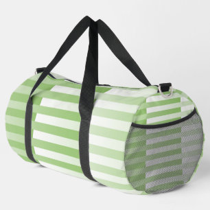 Sac De Sport Motif rayé vert blanc grand