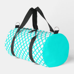Sac De Sport Motif rayures diamant arlequin blanc sarcelle Peti