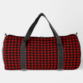 Sac De Sport Motif Red Black Weaver (Verso)