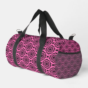 Sac De Sport Motif sans couture de fleurs roses noires