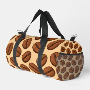 Sac De Sport Motif sans couture de grains de café   Café Brun C