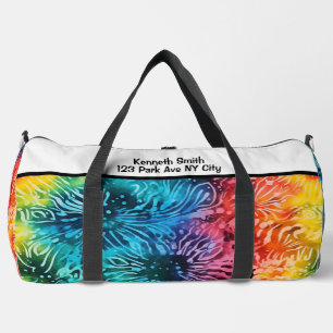 Sac De Sport Motif Tie Dye Arc-en-Ciel Personnalisé