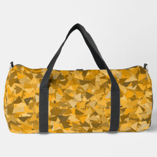 Sac De Sport Motif Triangle Brun Orange Grand