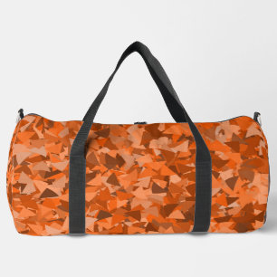 Sac De Sport Motif Triangle Marron Orange Grand