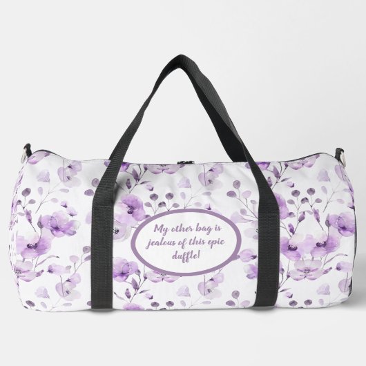 Sac De Sport Motif vintage Lilac (Recto)