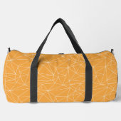 SAC DE SPORT MOTIFS GÉOMÉTRIQUES ORANGE ET BLANC (Recto)