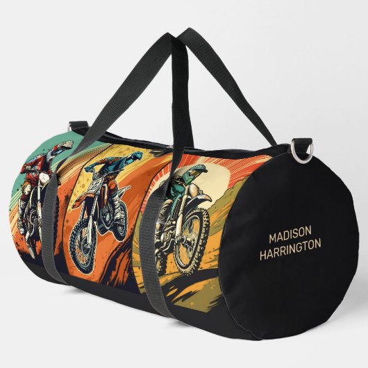 Sac De Sport Motocross de nom personnalisé (Coin gauche)