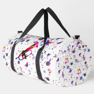 Sac De Sport Musique de trompette colorée festive éclaboussant