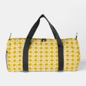 Sac De Sport Mustard Yellow Plaid Shamrock Clover Customizable  (Verso)