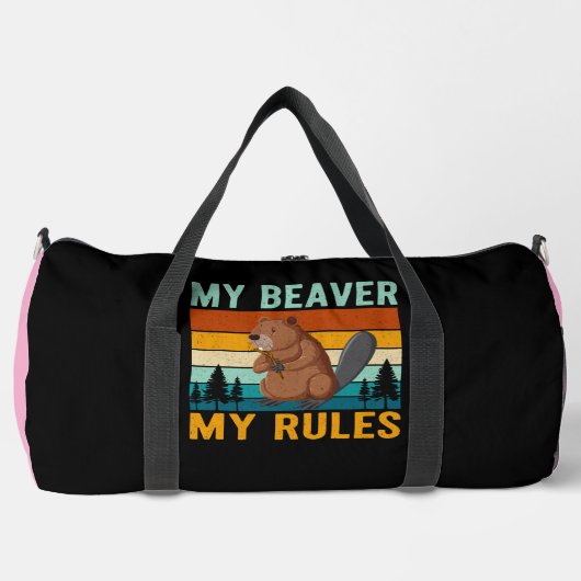 Sac De Sport My Beaver My Rules (Recto)