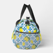 Sac De Sport Name Monogram French Country Tile Lemons Pattern (Droite)