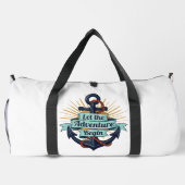 Sac De Sport Nautical Anchor Adventure Travel Weekender (Verso)