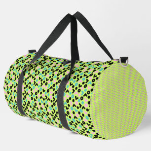 SAC DE SPORT NEON LIME VERT BLEU ROSE NOIR MOTIFS