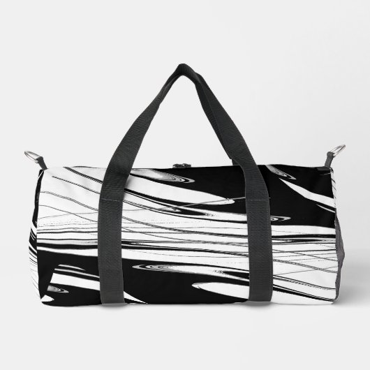 Sac De Sport Noir et Blanc Moderne (Recto)